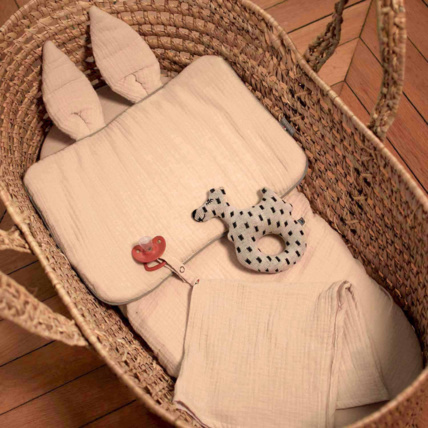 Avis Hochet bébé en coton tricoté , Chien Scotty Sevira Kids 2