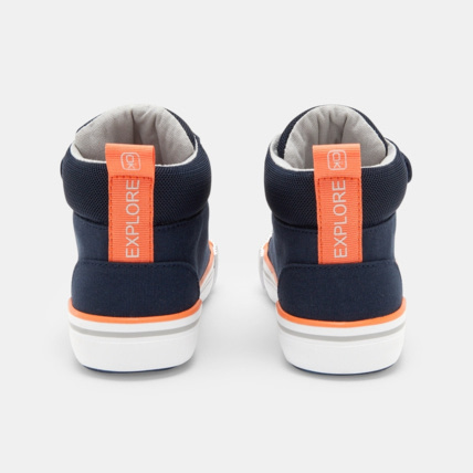 Avis Baskets mid toile à scratch bleues garçon OKAIDI 4