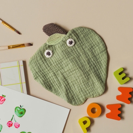 Avis Doudou Newton la Pomme MYUM - THE VEGGY TOYS 1