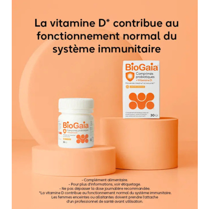 Avis BioGaia® Comprimés probiotiques + vitamine D BioGaia 5