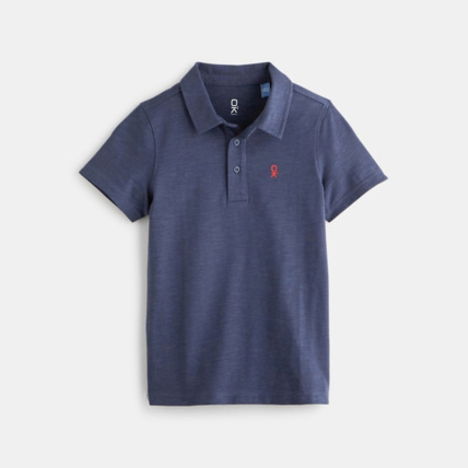 Avis Polo uni bleu garçon OKAIDI 1