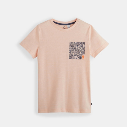 Avis T-shirt à message orange garçon OKAIDI 1