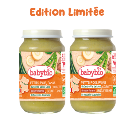 Avis Petits pois Panais Courgette Boeuf fermier Babybio 1
