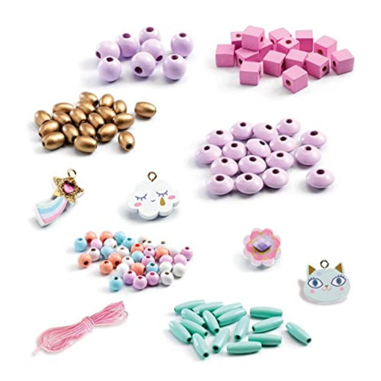Avis Set de 400 perles en bois Arc-en-ciel DJECO 1