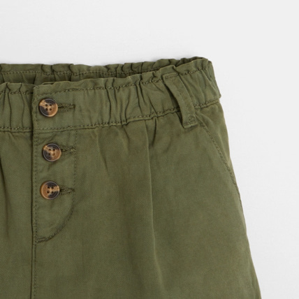 Avis Short large à ceinture vert fille OKAIDI 4