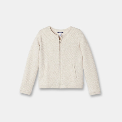 Avis Gilet zippé blanc fille OKAIDI 1