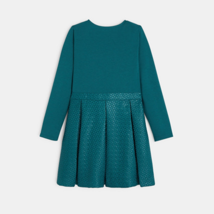 Avis Robe de fête jacquard brillant verte fille OKAIDI 4