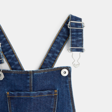 Avis Robe-salopette en jean bleue fille OKAIDI 3