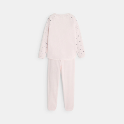 Avis Pyjama en velours éponge avec motif phosphorescent rose fille OKAIDI 4