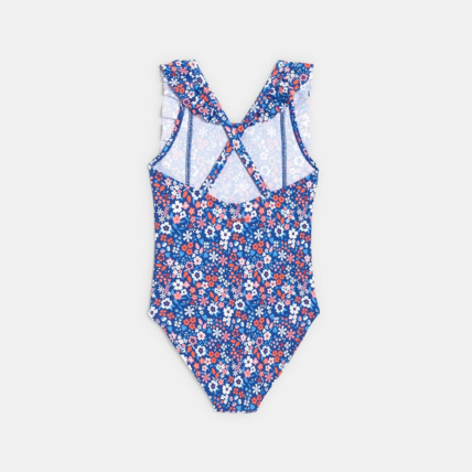 Avis Maillot de bain 1 pièce imprimé bleu fille OKAIDI 3