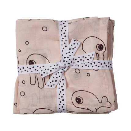 Avis Set de 2 langes Sea friends (70 x 70 cm) DONE BY DEER 1