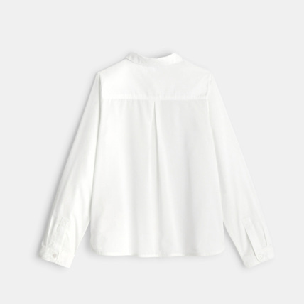 Avis Chemise unie à manches longues blanche fille OKAIDI 4