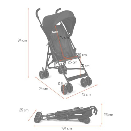 Avis Poussette Pliante Tula Gris BANINNI 7