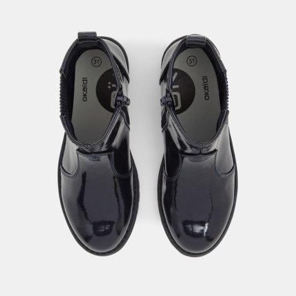 Avis Boots Chelsea vernies bleues fille OKAIDI 2