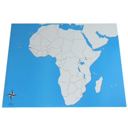 Avis Carte de l'Afrique vierge ambiance montessori 1