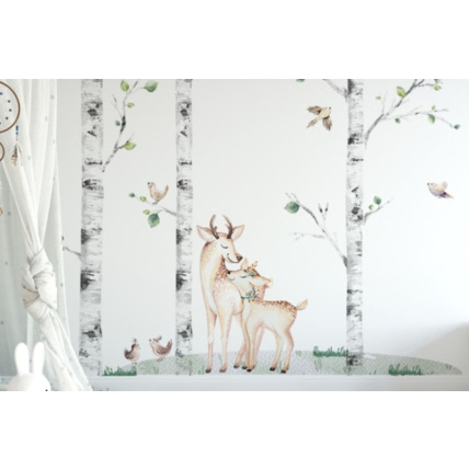 Avis Stickers arbres piseaux et couple de cerf Mon Lit Cabane 3