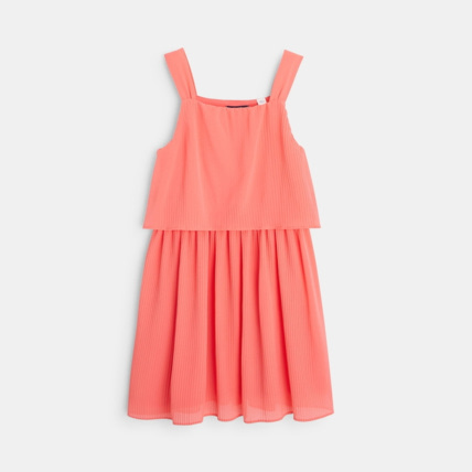 Avis Robe plissée à bretelles rose fille OKAIDI 2