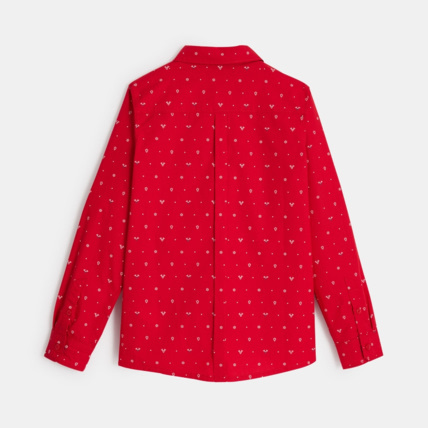 Avis Chemise à petits motifs Noël rouge garçon OKAIDI 3