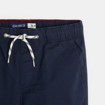 Avis Pantalon en toile unie bleu garçon OKAIDI 2