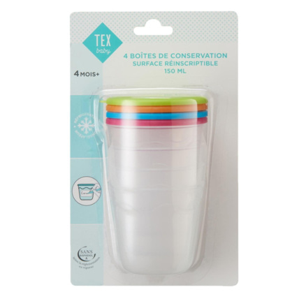 Avis Pot de conservation multicolore maxi portion TEX Baby 1