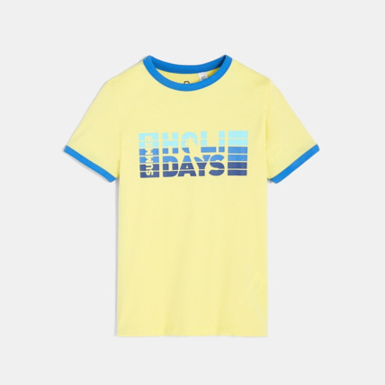 Avis T-shirt à message jaune garçon OKAIDI 2