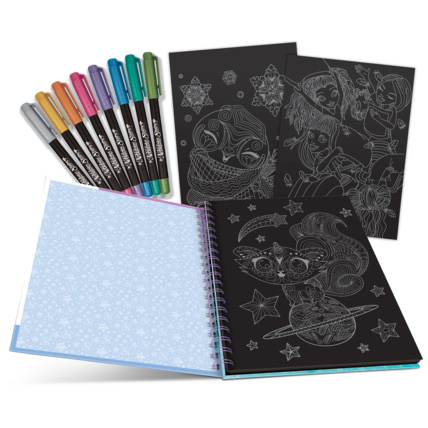 Avis Carnet de coloriage à pages noires Isadora NEBULOUS STARS 2