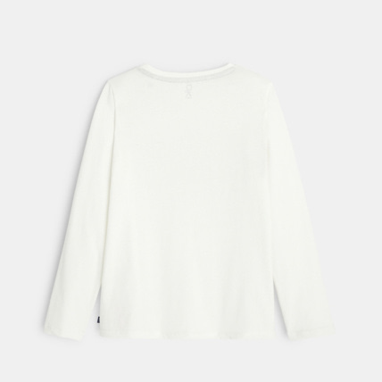 Avis T-shirt en coton biologique motif animal 3D blanc garçon OKAIDI 3