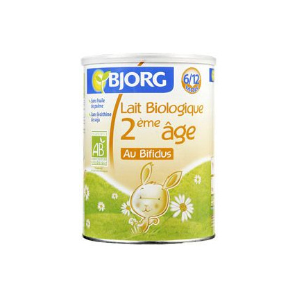 Avis Lait biologique au bifidus 2è âge BJORG 1