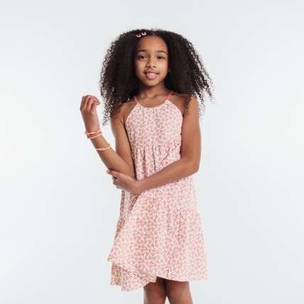 Avis Robe imprimée à bretelles rose fille OKAIDI 1