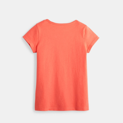 Avis T-shirt à message rouge fille OKAIDI 2