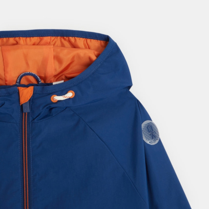 Avis Blouson déperlant à capuche bleu garçon OKAIDI 4