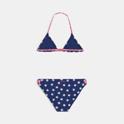 Avis Maillot de bain 2 pièces imprimé bleu fille OKAIDI 3