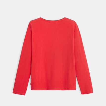 Avis T-shirt à motif animal rouge fille OKAIDI 4