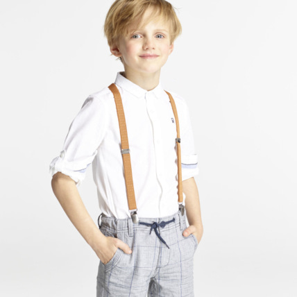 Avis Chemise unie blanche garçon OKAIDI 1