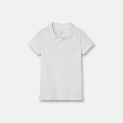 Avis Polo basique manches courtes blanc garçon OKAIDI 1