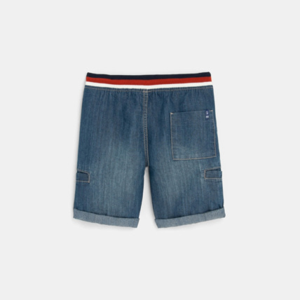 Avis Bermuda slim en jean bleu garçon OKAIDI 5