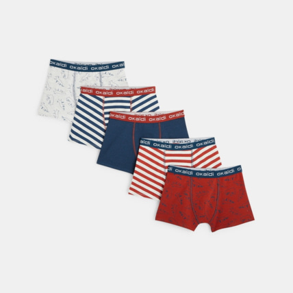 Avis Lot de 5 boxers en jersey garçon OKAIDI 1