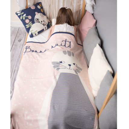 Avis Couverture plaid enfant en coton bio, Chaton Sevira Kids 5