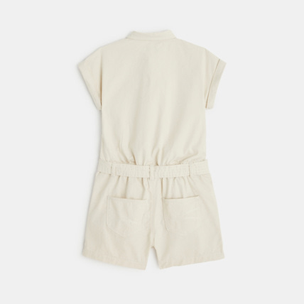Avis Combishort en toile blanc fille OKAIDI 3