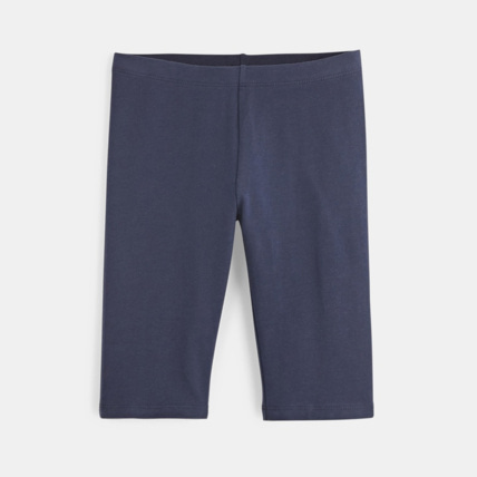 Avis Legging court en jersey uni bleu fille OKAIDI 1
