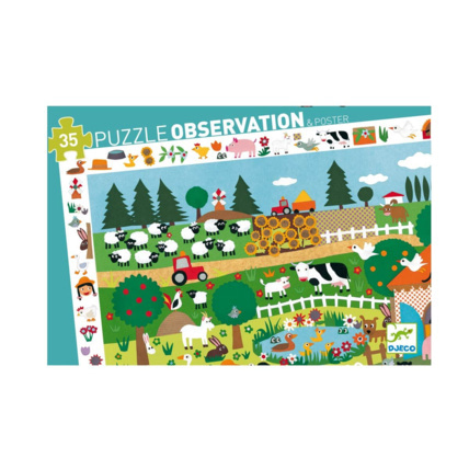 Avis Puzzle Découverte 35 pièces la Ferme DJECO 1