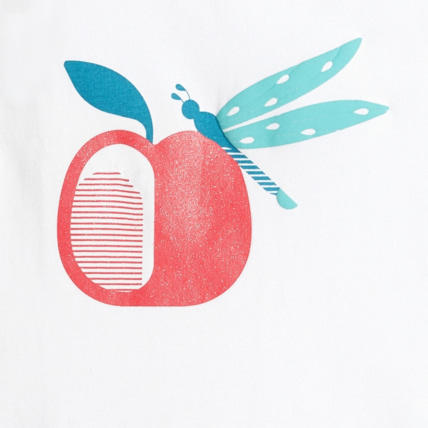 Avis Pyjama d'été bi-matière blanc fille OKAIDI 3