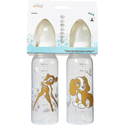 Avis Lot de 2 biberons Bambi tétine latex - 240 ml DISNEY BABY 1