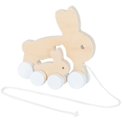 Avis Lapin à tirer en bois BAMBAM 1