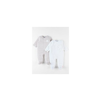 Avis Set de 2 Dors-bien en Velours NOUKIE'S 1