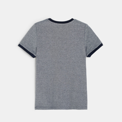 Avis T-shirt en coton piqué bleu garçon OKAIDI 3