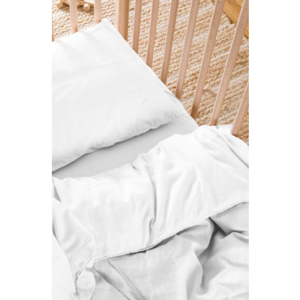 Avis Housse de Couette bébé Satin de Coton Bio lavé KADOLIS 2