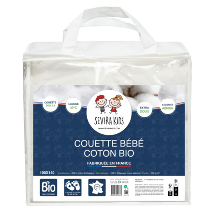 Avis Couette bébé toute saison coton bio Sevira Kids 5