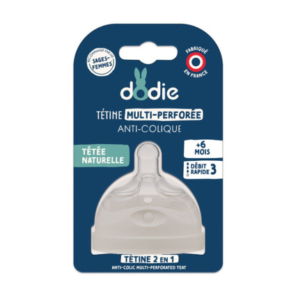 Avis Tétine Multi-Perforée Anti-Collique En Silicone DODIE 3