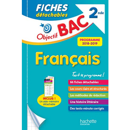 Avis Objectif Bac Fiches détachables Français 2nde Hachette Éducation 1